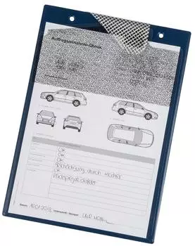 EICHNER Auftragstasche "Secure" DIN A4, blau, mit Pixelung (9015-00714)