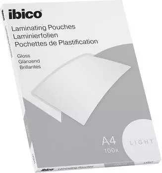 Ibico Laminierfolie A4, gl&auml;nzend, 75/80&micro;, 100 St&uuml;ck (627308)