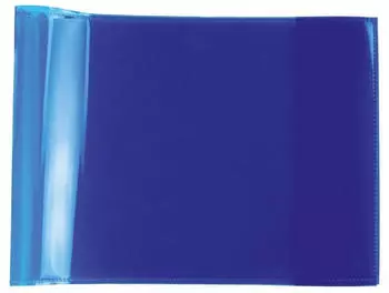 Herma Heftumschlag DIN A5 quer transparent blau (19618)