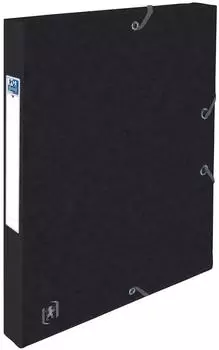 Oxford Top File+ Sammelbox, 25mm, A4, schwarz (400114363)
