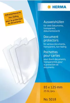 Herma Ausweish&uuml;lle 85x125mm transparent (5018)