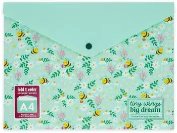 Legami Fold & Order Dokumentenmappe, 1 Fach, A4, quer, Bee (VPFB0002)