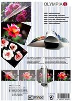 Olympia 9165, Olympia Laminierfolie DIN A4, DIN A5, DIN A6, 95 x 60mm 80 micron 1 Set