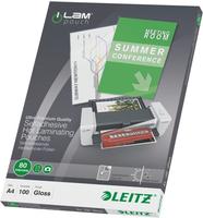 LEITZ 33872, Leitz Laminierfolientasche, DIN A4, selbstklebend, 160 mic