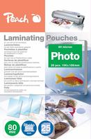 Peach Laminierfolien - 80 micron - 100 x 150 mm - 25 Blatt