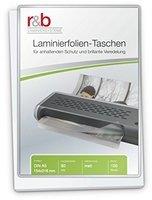 r&b Laminierfolien A5 (154 x 216 mm), 2 x 80 mic, matt (100 Stück)
