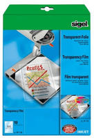 Sigel IF110, Sigel Inkjetfolie IF 110, A4, f&uuml;r Inkjetdrucker, 0,1mm, Overhead-Folie,
