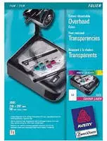 AVERY Zweckform 3561, AVERY Zweckform Laserfolien 3561 glatt, 50 St. transparent