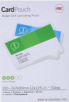 GBC 3743177, GBC Laminierfolien Card Pouch Classic 3743177, Karten, 67x99mm, 125mic,