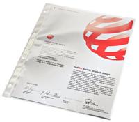 LEITZ Prospekth&uuml;lle Super Premium, A4, PVC, glasklar, 0,08mm Hartfolie, oben offen,