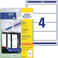 AVERY ZWECKFORM - Avery File Folder Labels - Wei&szlig; - 192 x 61 mm 100 Etikett(en) (25