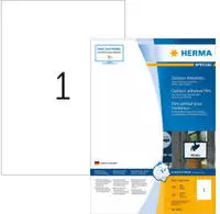 HERMA Special Outdoor Klebefolie - Matt - selbstklebend - wei&szlig; - A4 (210 x 297 mm)