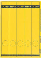 LEITZ Ordnerr&uuml;cken-Etikett, 39 x 285 mm, lang, schmal, gelb passend f&uuml;r LEITZ