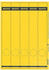Leitz Rückenschild, auf A4-Bogen, selbstklebend, Papier, schmallang, 39 x 285 mm, gelb, 125 Stück,