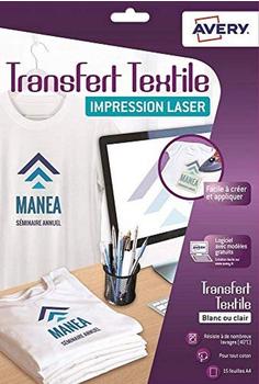 Zweckform AVERY T-Shirt Transferfolie, DIN A4, weiß