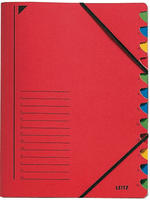 LEITZ 39120025, LEITZ Ordnungsmappe 3912 12 F&auml;cher rot