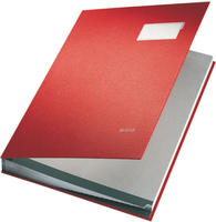 LEITZ 57000025, LEITZ Unterschriftenmappe Unterschritsmappe 5700 20 F&auml;cher rot