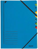 LEITZ 39070035, LEITZ Ordnungsmappe 3907 7 F&auml;cher blau