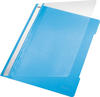Leitz Schnellhefter 4191-00-30, A4, hellblau, aus PVC, Vorderdeckel transparent