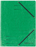 Herlitz Eckspanner 10843894 easy orga, A4, Karton, gr&uuml;n, 3 Einschlagklappen