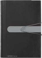 Herlitz 11208394, Herlitz F&auml;chermappe PP 12F schw. Gummizug Visitenkartenfach