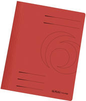 Herlitz 11034295, Herlitz Schnellhefter easyorga, DIN A4, Manilakarton, rot 240 g-qm,