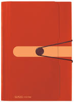Herlitz 11411279, Herlitz F&auml;chermappe A4 Recycling PP 12 F&auml;cher orange to go
