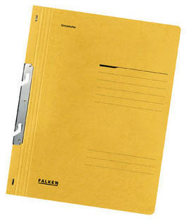 Falken Office Products Einhakhefter 1/1 Vorderdeckel Behördenheftung gelb (80000938)