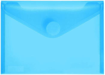 FolderSys Sichttasche A6 quer blau transparent (40116-44)