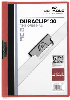 DURABLE DURACLIP Original 30 A4 (220003) rot (25 Stück)