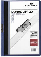 Durable 220007, DURABLE 25 Klemmhefter DURACLIP dunkelblau
