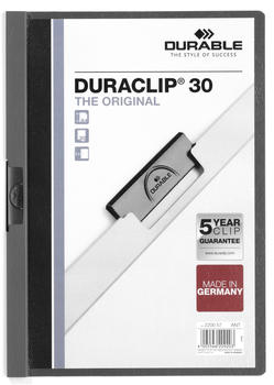 DURABLE DURACLIP Original 30 A4 (220057) anthrazit/grau (1Stück)