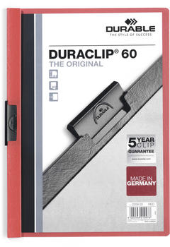 DURABLE DURACLIP Original 60 A4 (220903) rot (25 Stück)