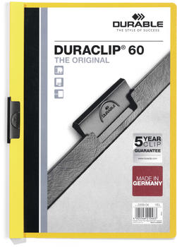 DURABLE DURACLIP Original 60 A4 (220904) gelb (25 Stück)
