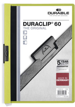 DURABLE DURACLIP Original 60 A4 (220905) grün (1 Stück)