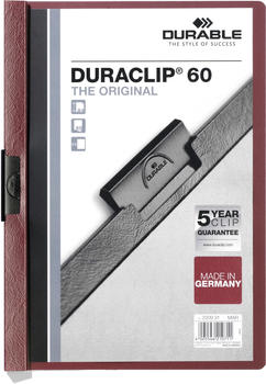 DURABLE DURACLIP Original 60 A4 (220931) aubergine/dunkelrot (1 St&uuml;ck)
