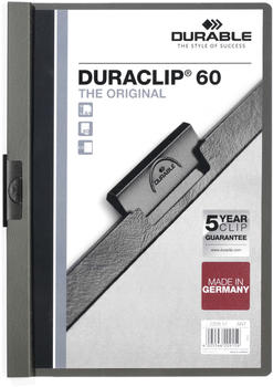 DURABLE DURACLIP Original 60 A4 (220957) anthrazit/grau (25 St&uuml;ck)