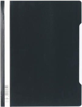 DURABLE 257001 Schnellhefter mit transparentem Deckel &uuml;berbreit schwarz (50 St&uuml;ck)