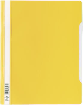 DURABLE 257004 Schnellhefter mit transparentem Deckel überbreit gelb