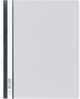 DURABLE 258010 Sichthefter mit Abheftschieber überbreit grau (25 Stück)