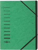 Pagna 40058-03, PAGNA Ordnungsmappe Sorting File, 7 F&auml;cher, gr&uuml;n