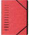 PAGNA Ordnungsmappe A4 7Fächer (40058-01) rot