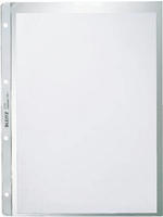 LEITZ Prospekth&uuml;lle extrastark, A4, PP, genarbt, 0,13 mm mit Einrei&szlig;schutz, oben