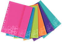 6 LEITZ Prospekth&uuml;llen farbsortiert (je 1x pink-metallic, blau-metallic,
