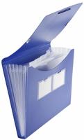 F&auml;cher Gummizugmappe A4 PP 5 F&auml;cher Gummizug vollfarbig blau