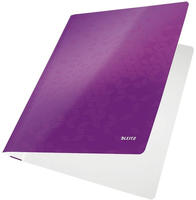 Leitz Schnellhefter 3001-00-62 WOW, A4, violett, PP-laminierter Karton, 10 St&uuml;ck