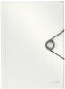 Leitz Eckspanner 4563-10-01, Solid, A4, weiß, 3 Einschlagklappen, Kunststoff
