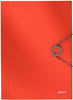 Leitz Eckspanner 4563-10-20, Solid, A4, rot, 3 Einschlagklappen, Kunststoff