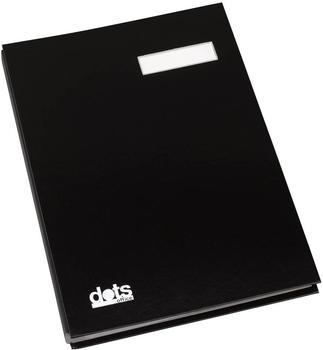 Dots Unterschriftenmappe 20 Fächer schwarz (44201-04)