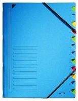 LEITZ 39120035, LEITZ Ordnungsmappe 3912 12 F&auml;cher blau